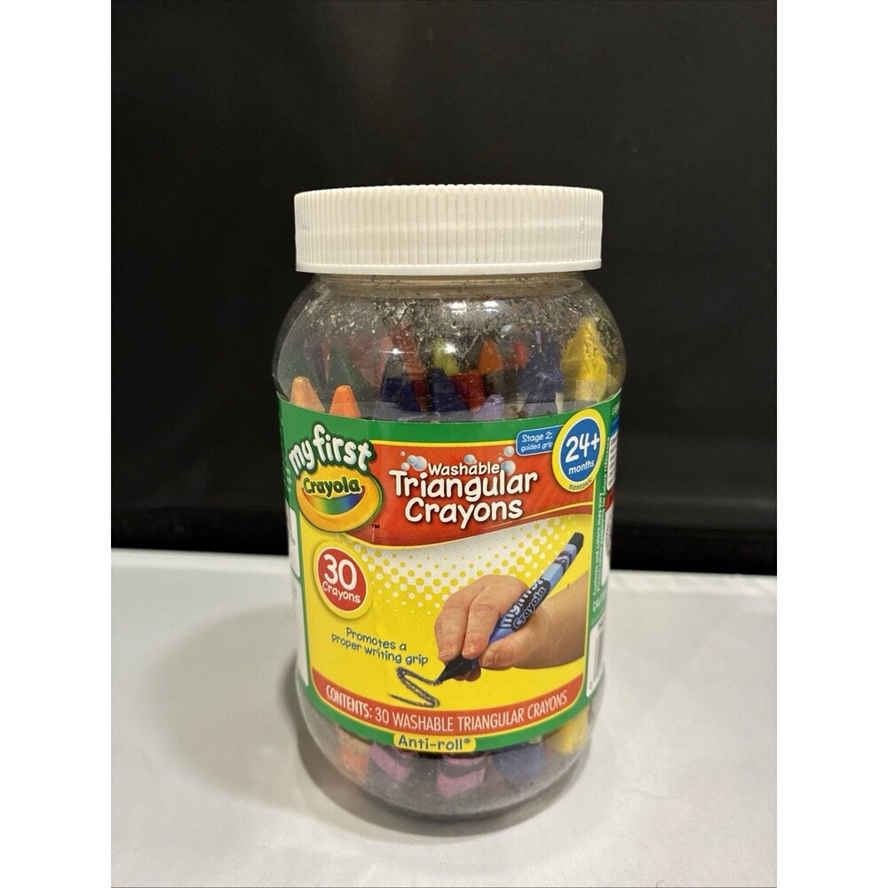 RARE Crayola Crayons Triangular, Washable Includes Dandelion